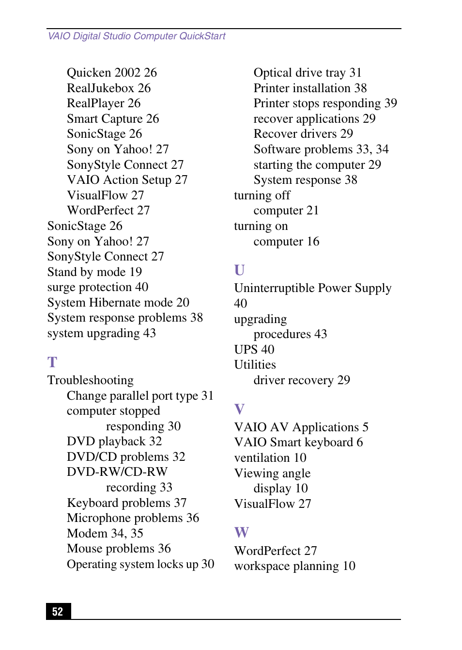 Sony PCV-RX571 User Manual | Page 52 / 56