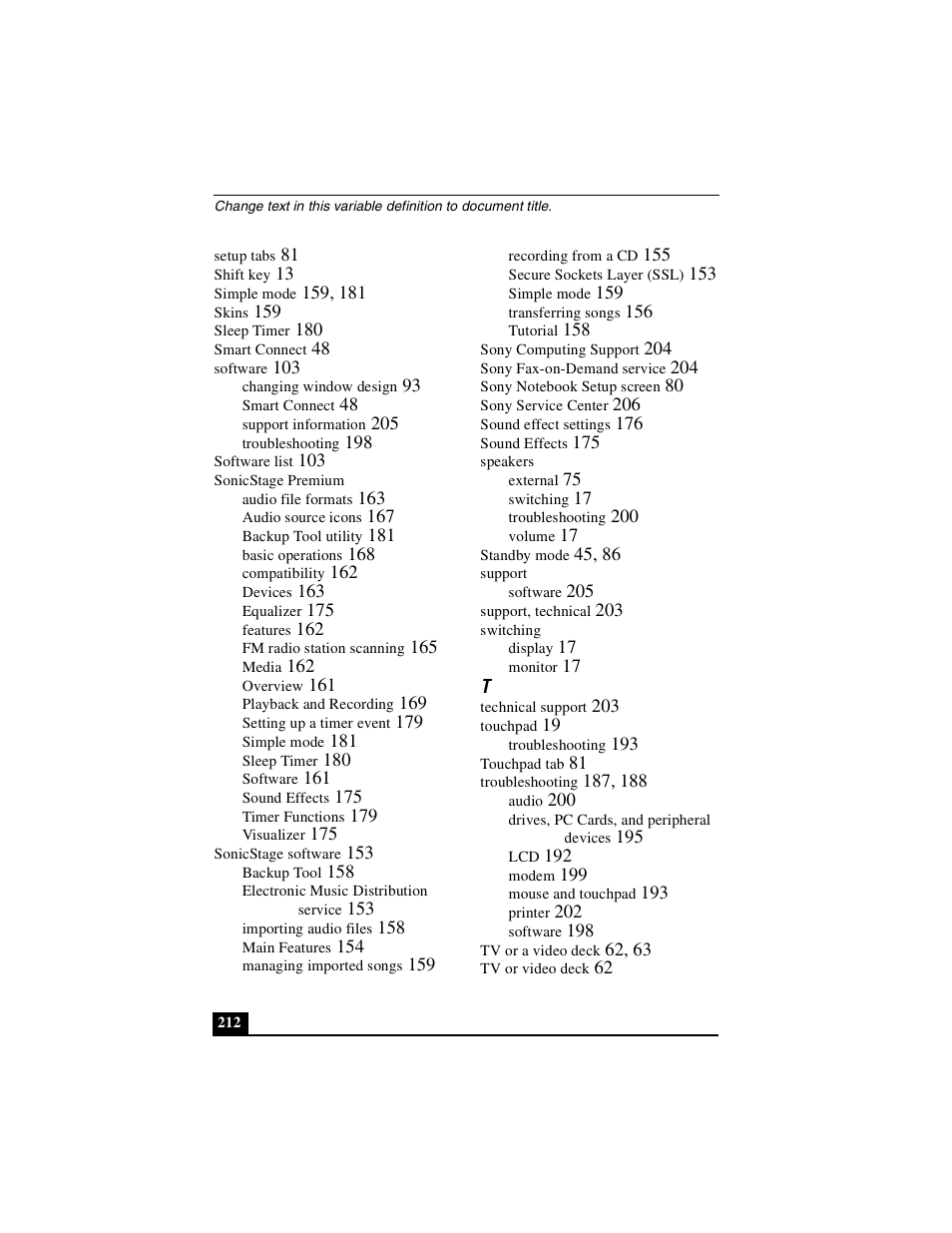 Sony PCG-GR390K User Manual | Page 212 / 217