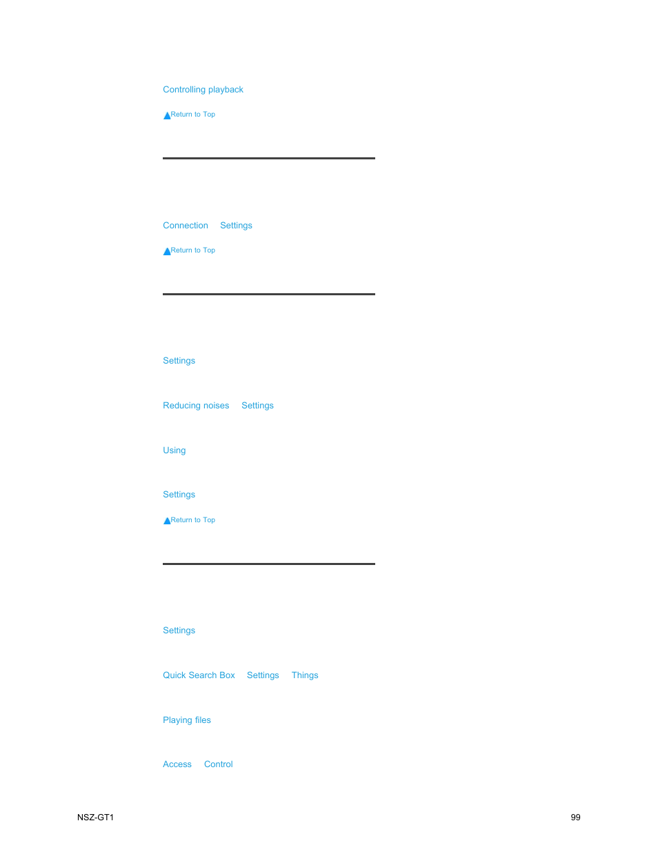 Sony NSZ-GT1 User Manual | Page 99 / 102