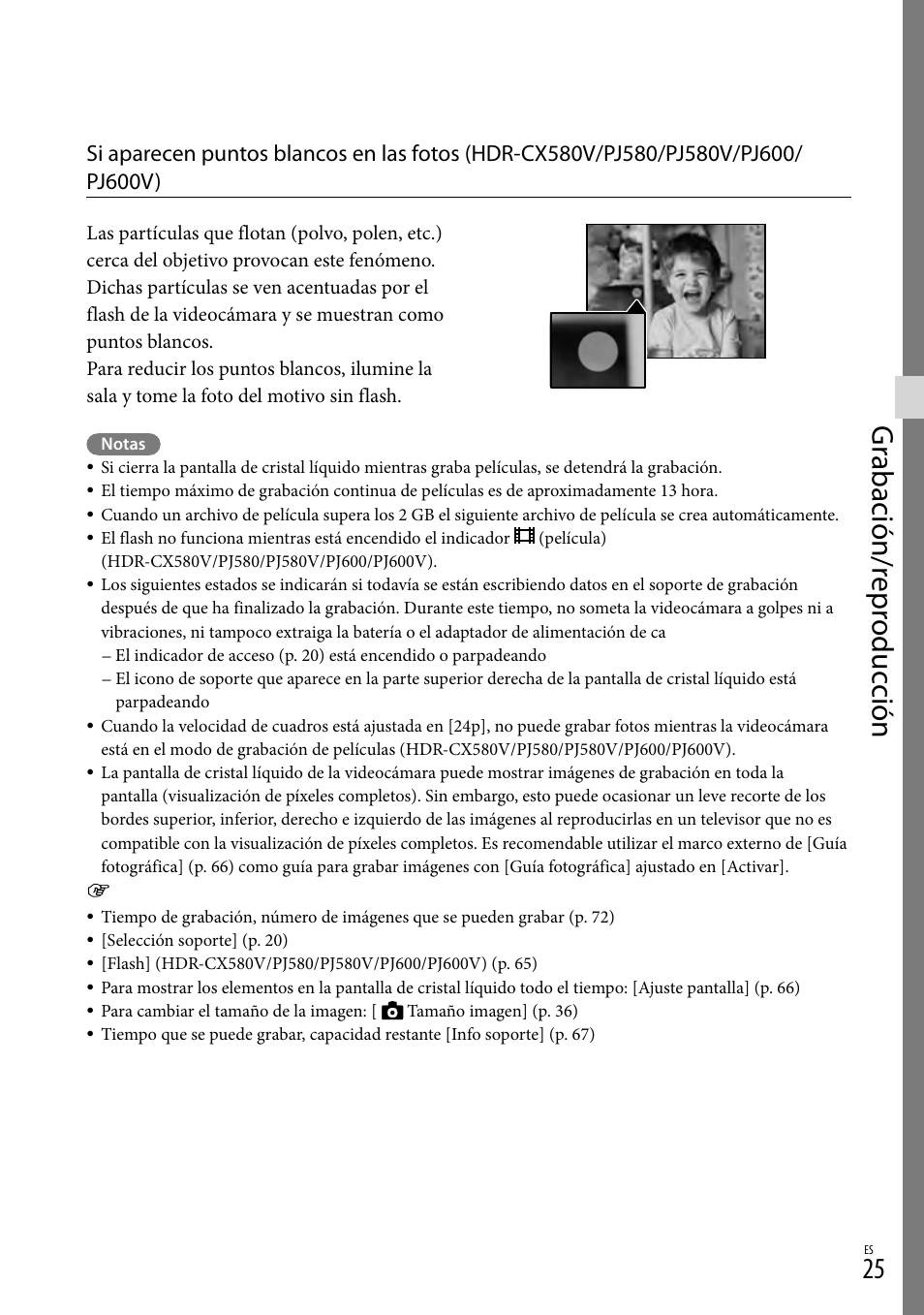 Gr abación/r epr oduc ción | Sony HDR-XR260V User Manual | Page 119 / 191