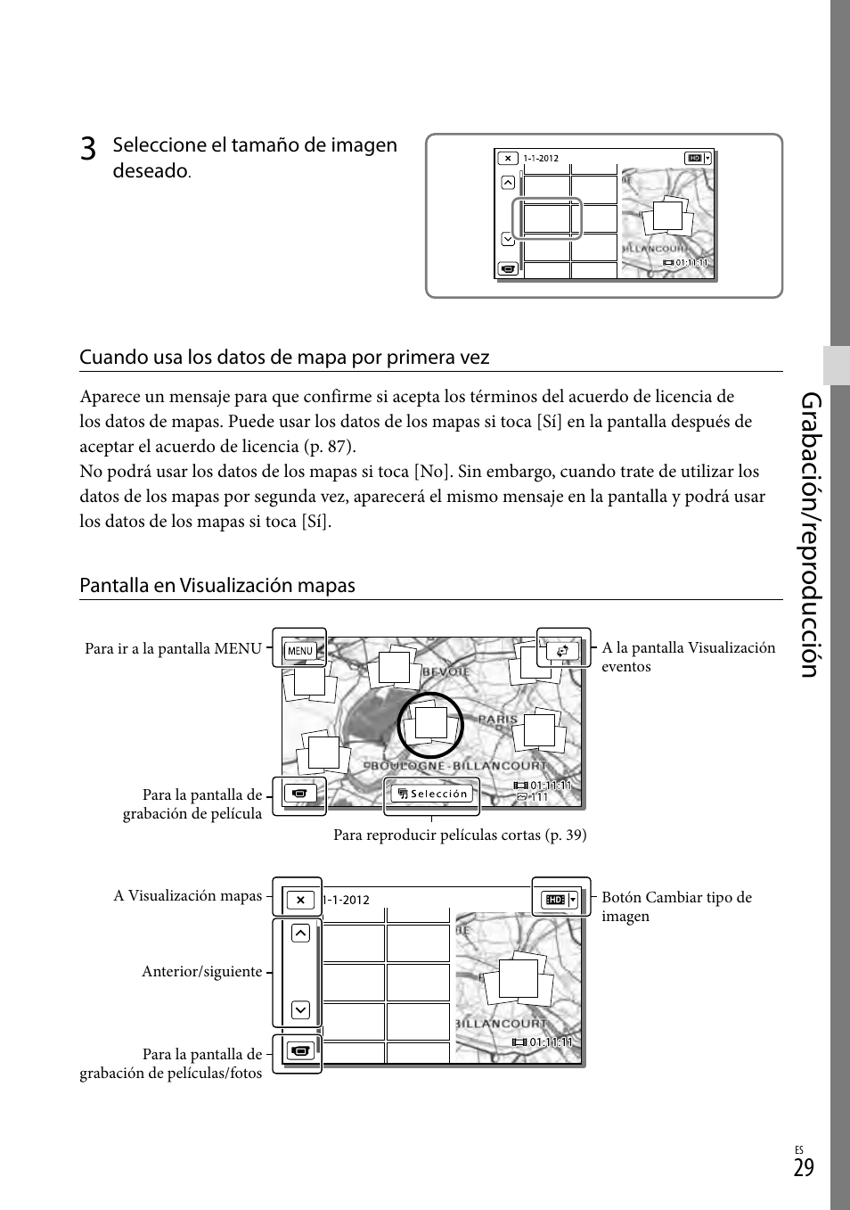 Gr abación/r epr oduc ción | Sony HDR-XR260V User Manual | Page 123 / 191