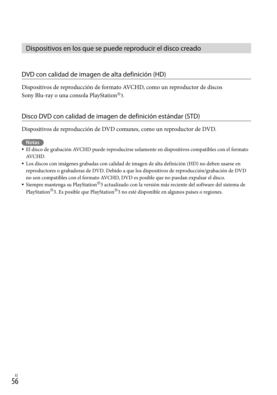 Dvd con calidad de imagen de alta definición (hd) | Sony HDR-XR260V User Manual | Page 150 / 191