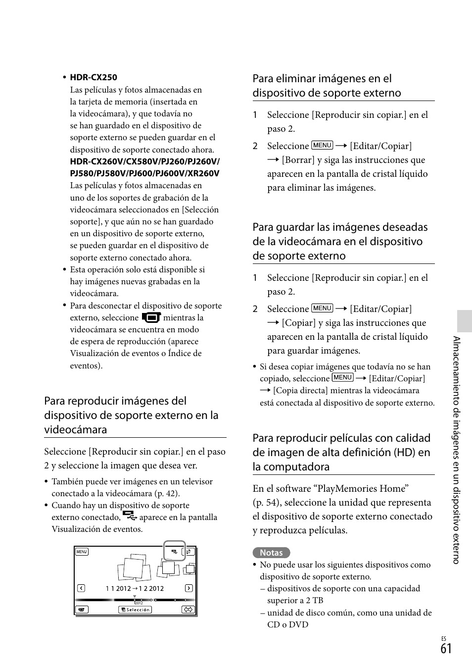 Sony HDR-XR260V User Manual | Page 155 / 191