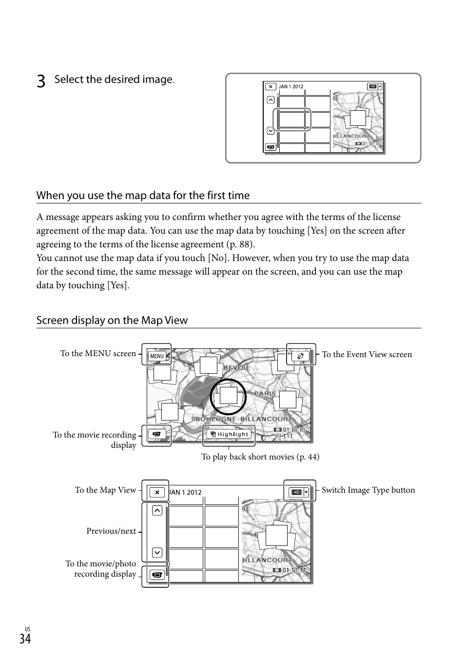 Sony HDR-XR260V User Manual | Page 34 / 191