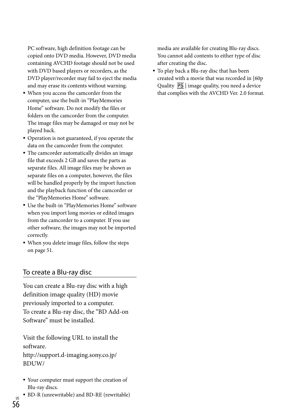 Sony HDR-XR260V User Manual | Page 56 / 191