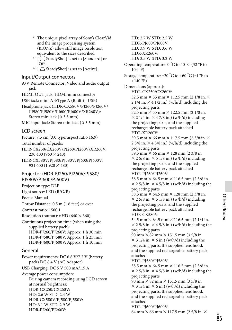 Sony HDR-XR260V User Manual | Page 85 / 191
