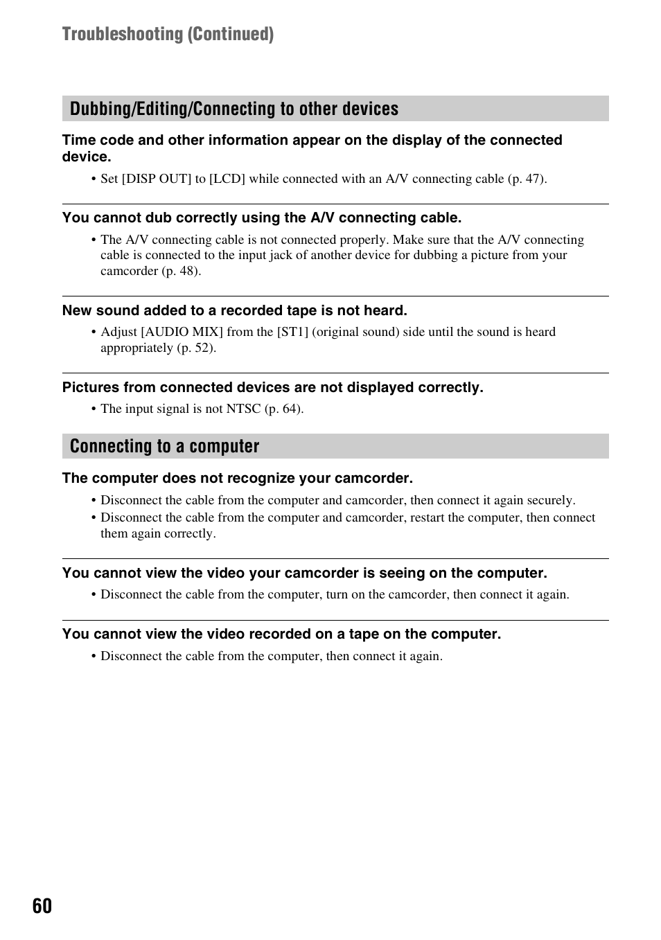 Sony DCR-HC28 User Manual | Page 60 / 92