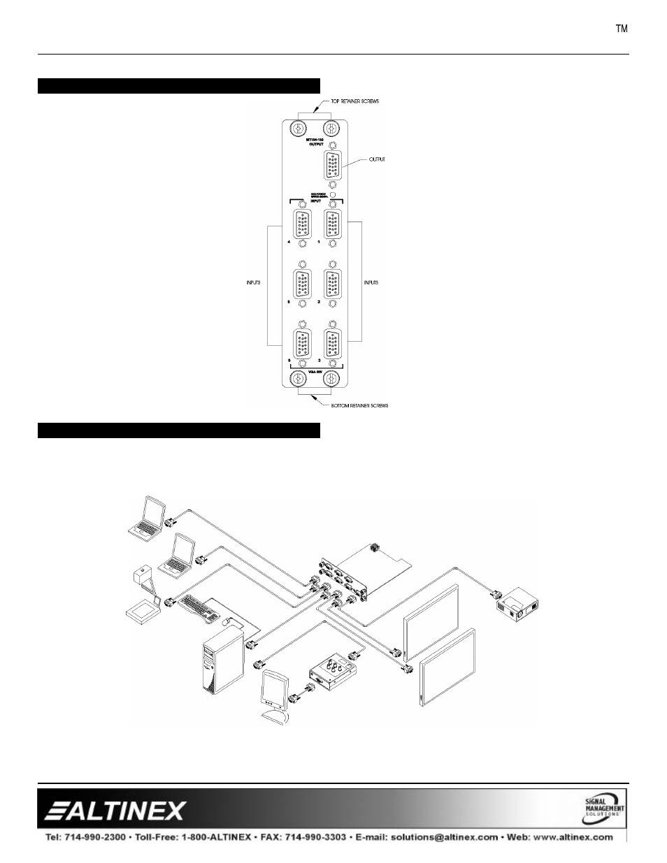 Multi-tasker | Altinex MULTI-TASKER MT104-102 User Manual | Page 5 / 12