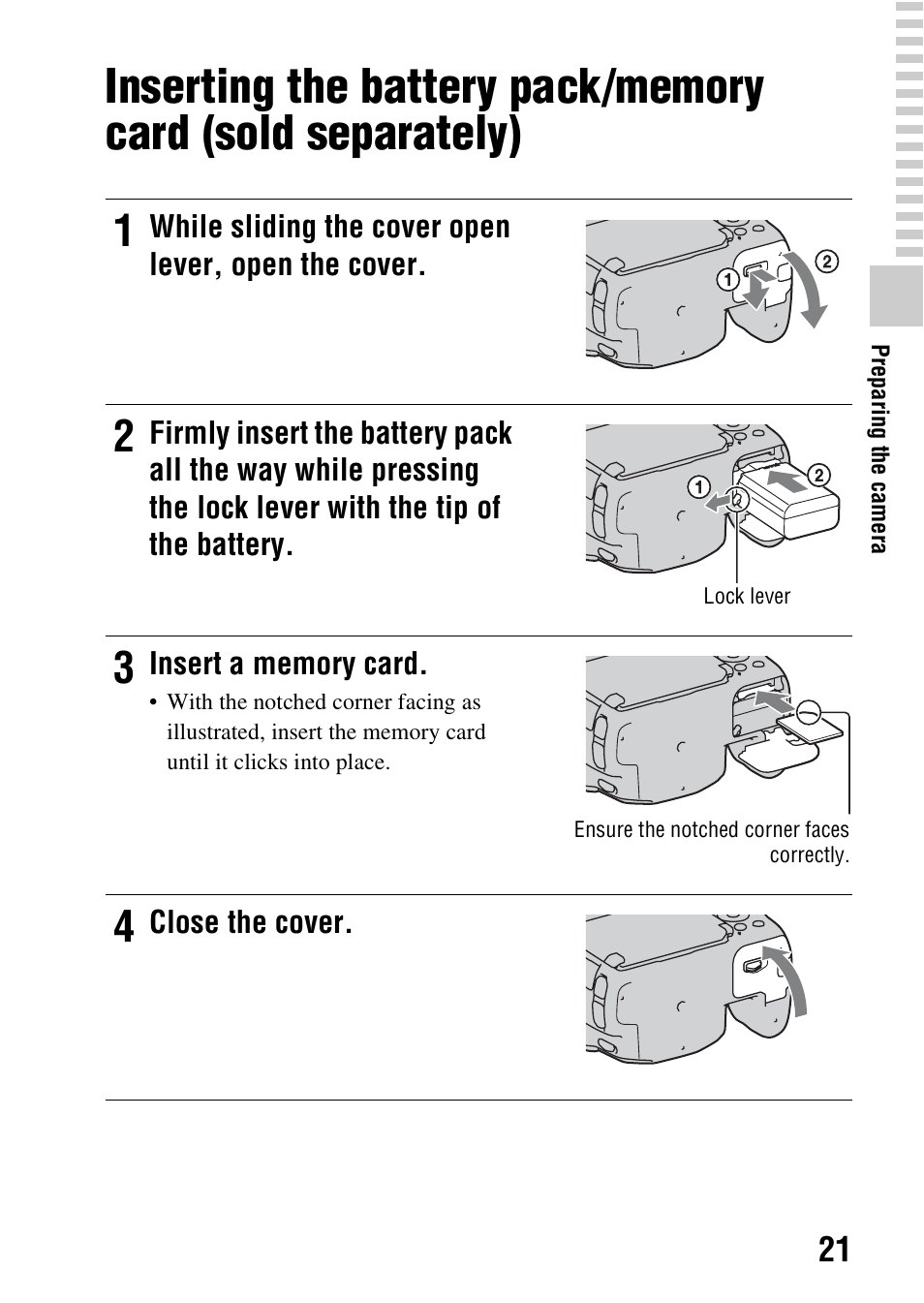 Sony SLT-A37 User Manual | Page 21 / 209