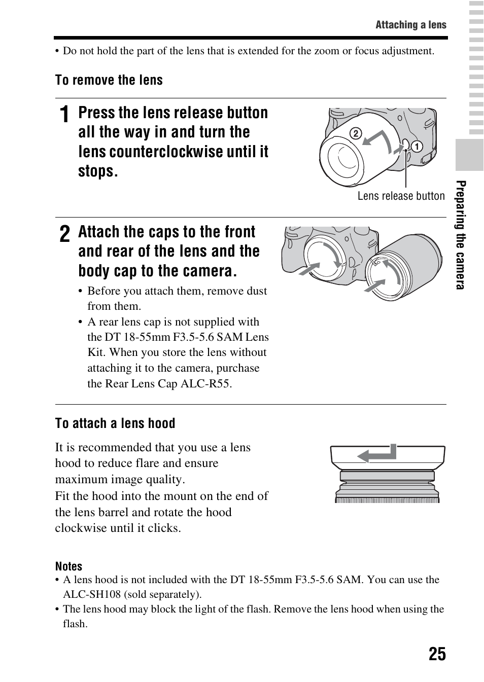 N (25) | Sony SLT-A37 User Manual | Page 25 / 209