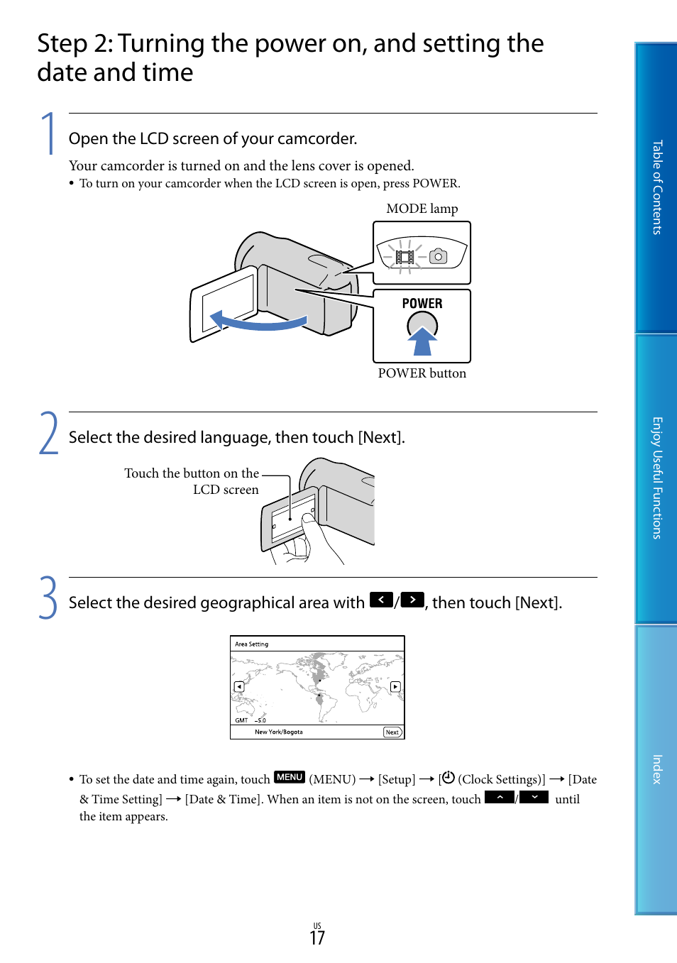 Sony HDR-CX130 User Manual | Page 17 / 108