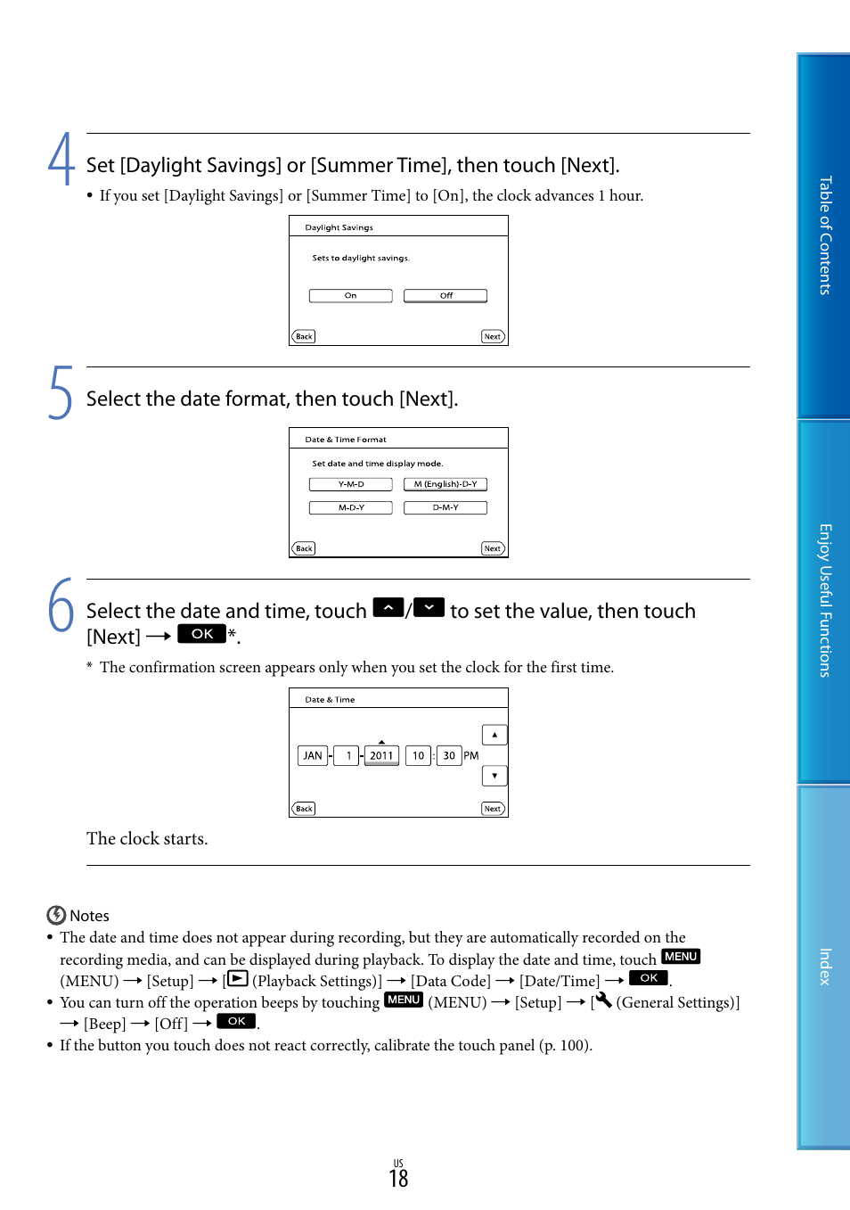 Sony HDR-CX130 User Manual | Page 18 / 108