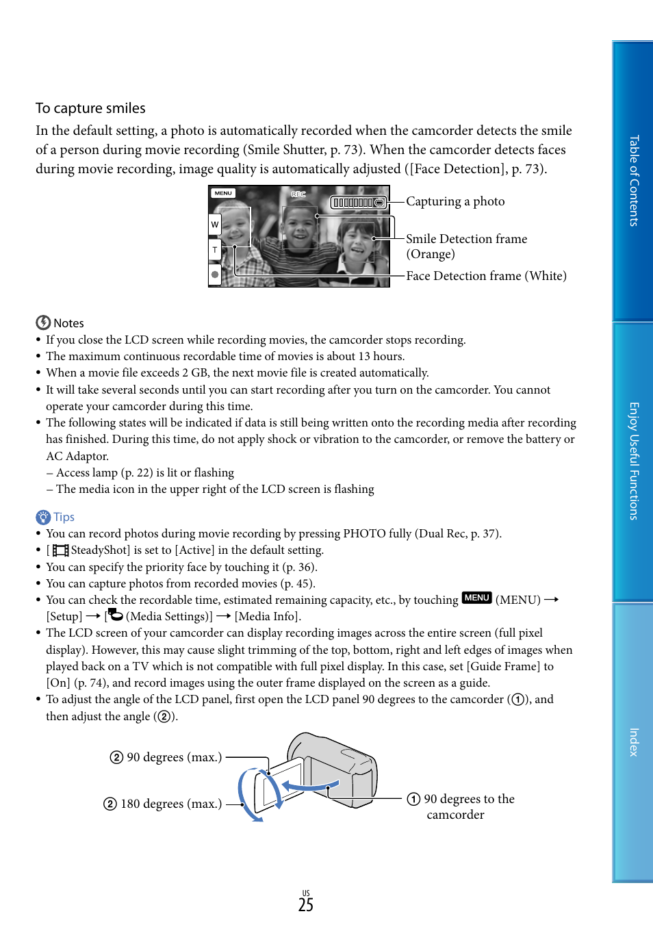 Sony HDR-CX130 User Manual | Page 25 / 108
