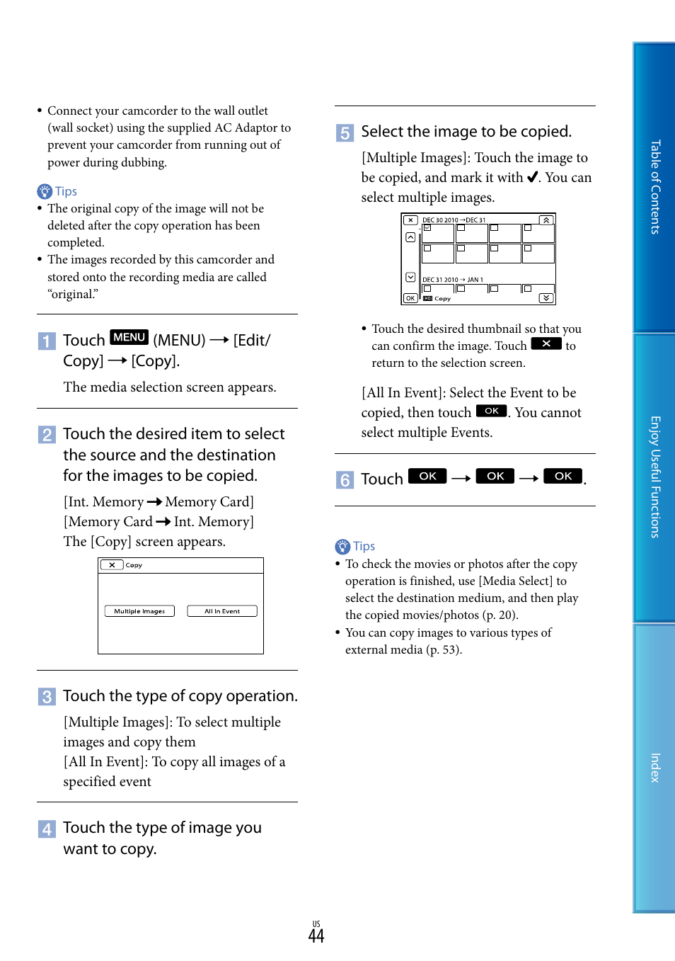 Sony HDR-CX130 User Manual | Page 44 / 108