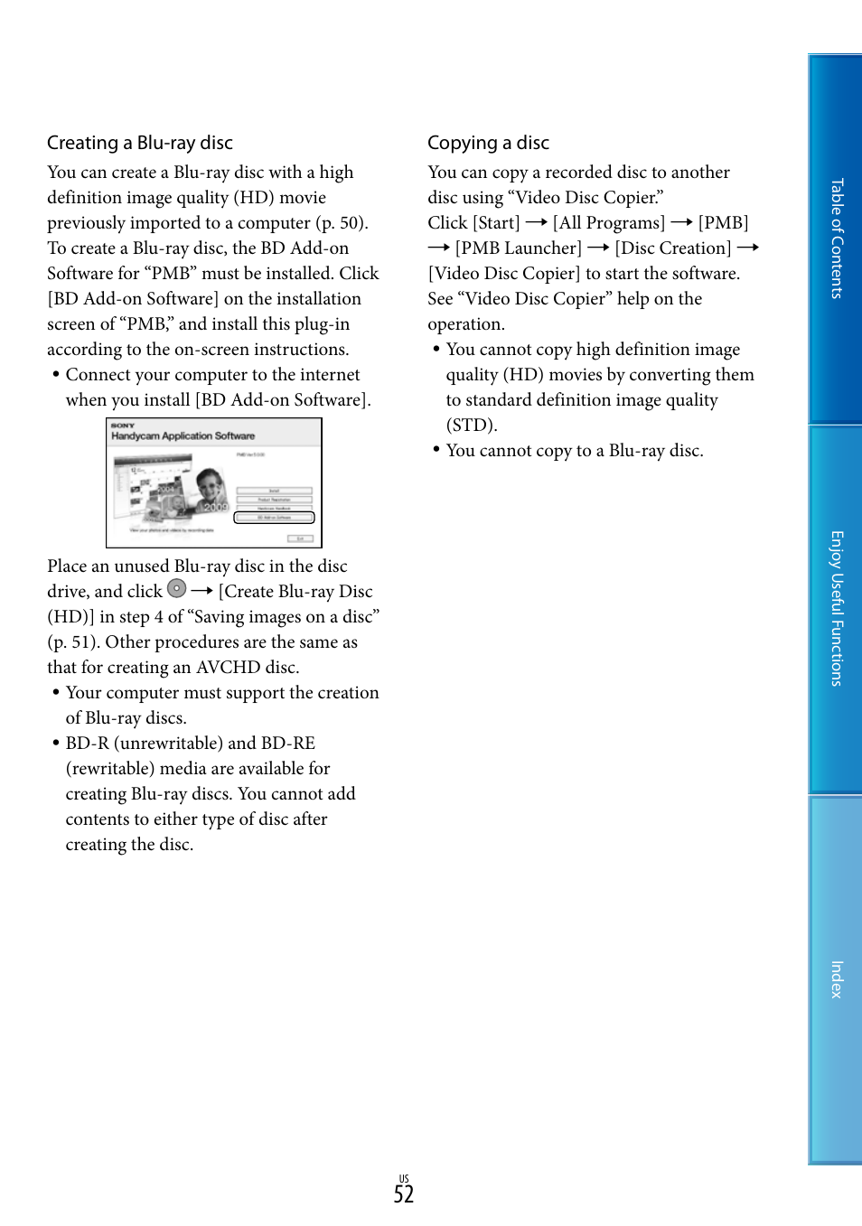 Sony HDR-CX130 User Manual | Page 52 / 108