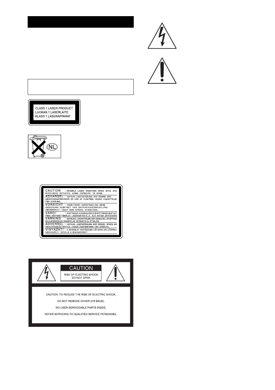 Warning | Sony LBT-XGR600 User Manual | Page 2 / 36