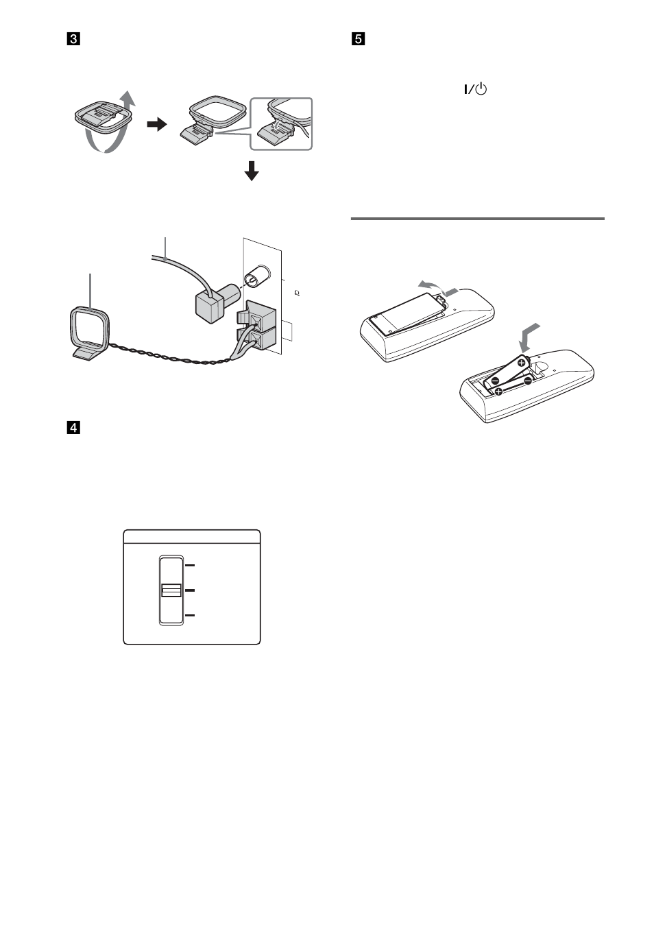 Set up the am loop antenna, then connect it | Sony LBT-XGR600 User Manual | Page 6 / 36