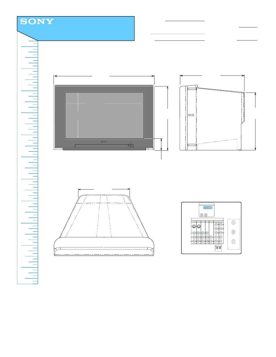 Sony KV-34XBR910 User Manual | 1 page