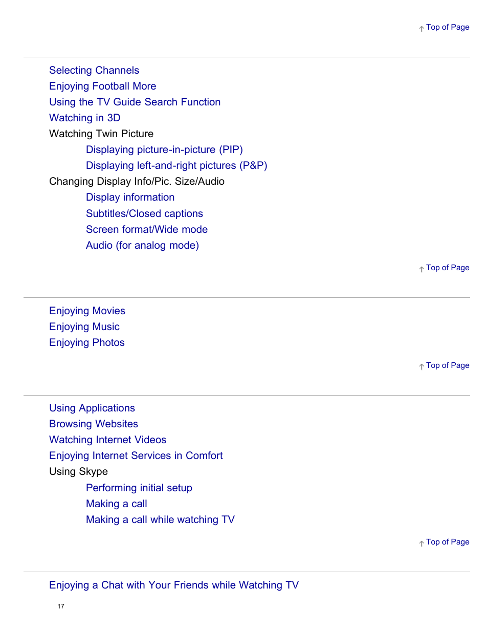 Sony KDL-55W950B User Manual | Page 23 / 245