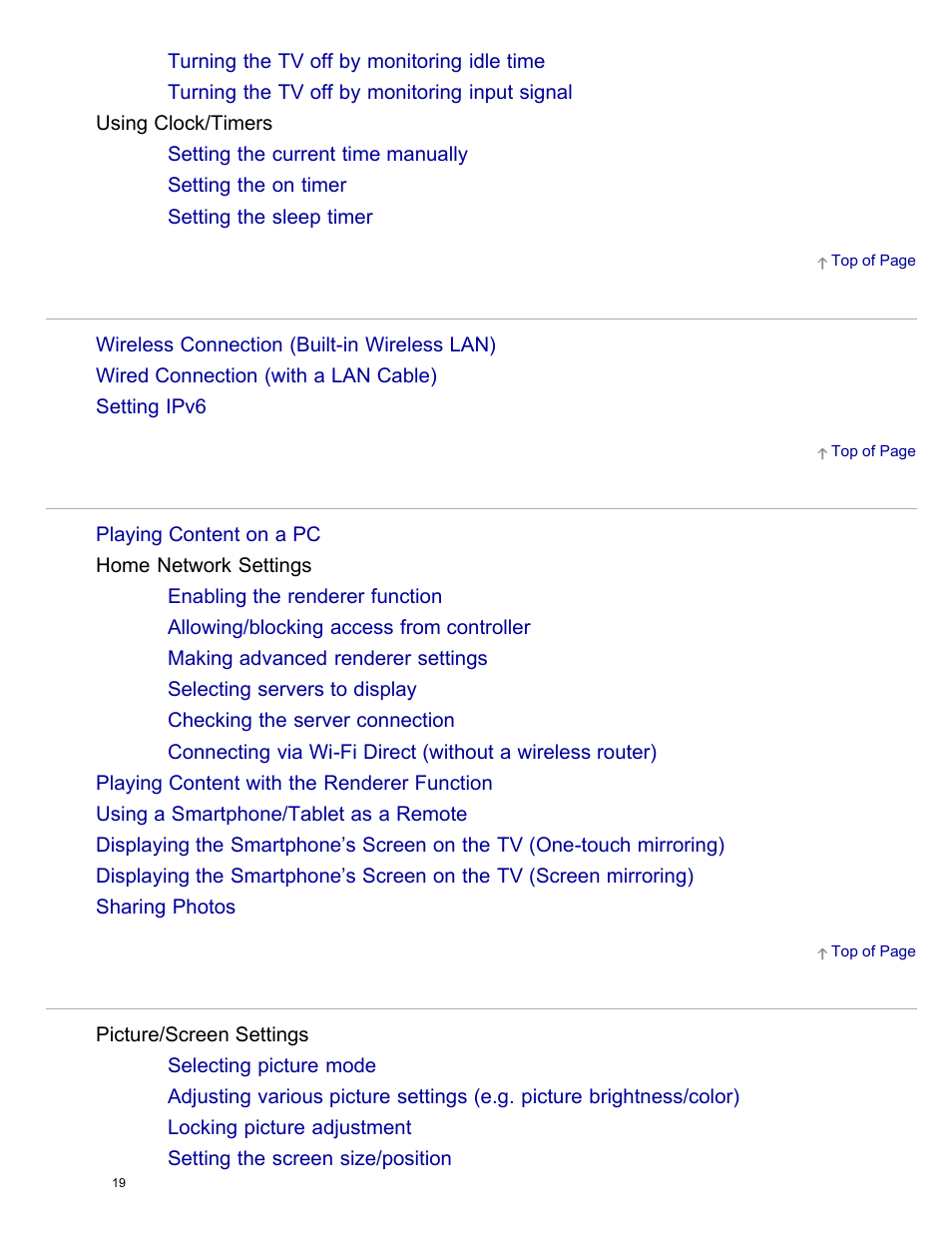 Sony KDL-55W950B User Manual | Page 25 / 245