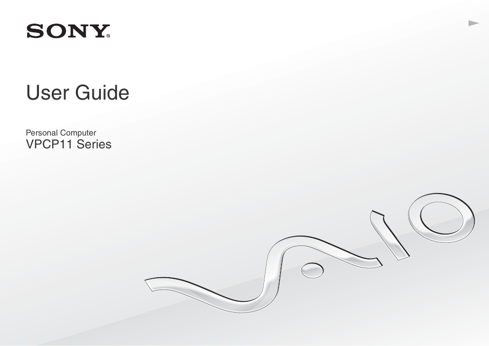 Sony VPCP114KX User Manual | 172 pages