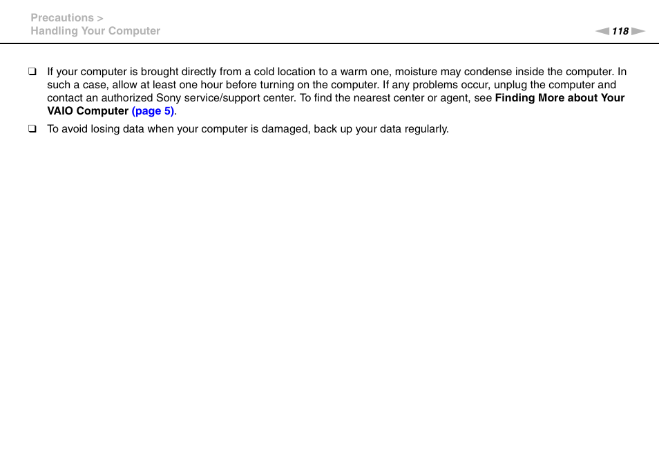 Sony VPCP114KX User Manual | Page 118 / 172