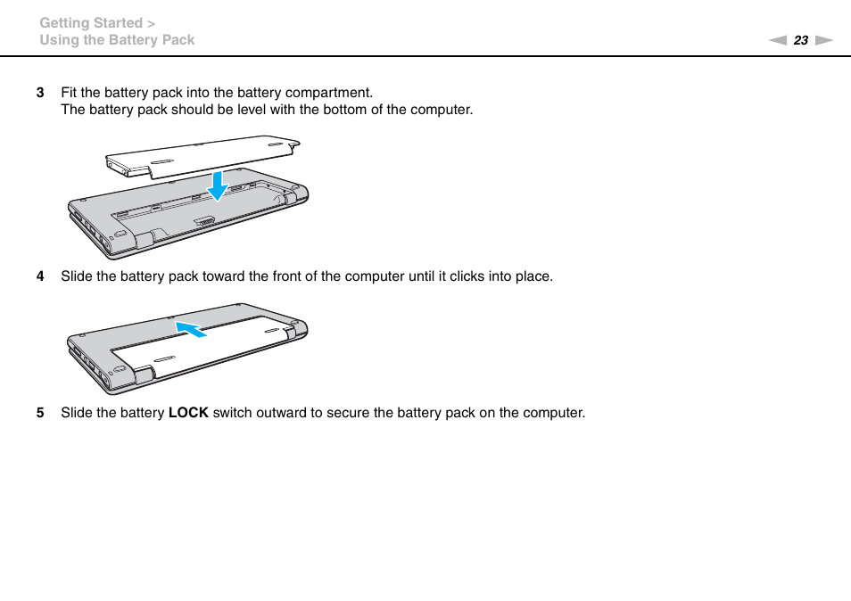 Sony VPCP114KX User Manual | Page 23 / 172