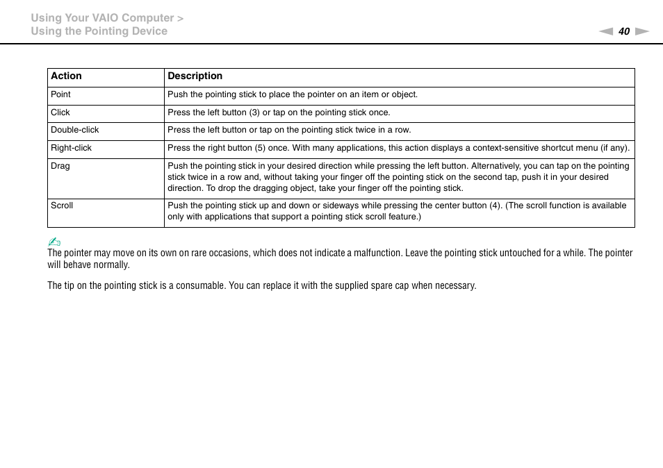 Sony VPCP114KX User Manual | Page 40 / 172
