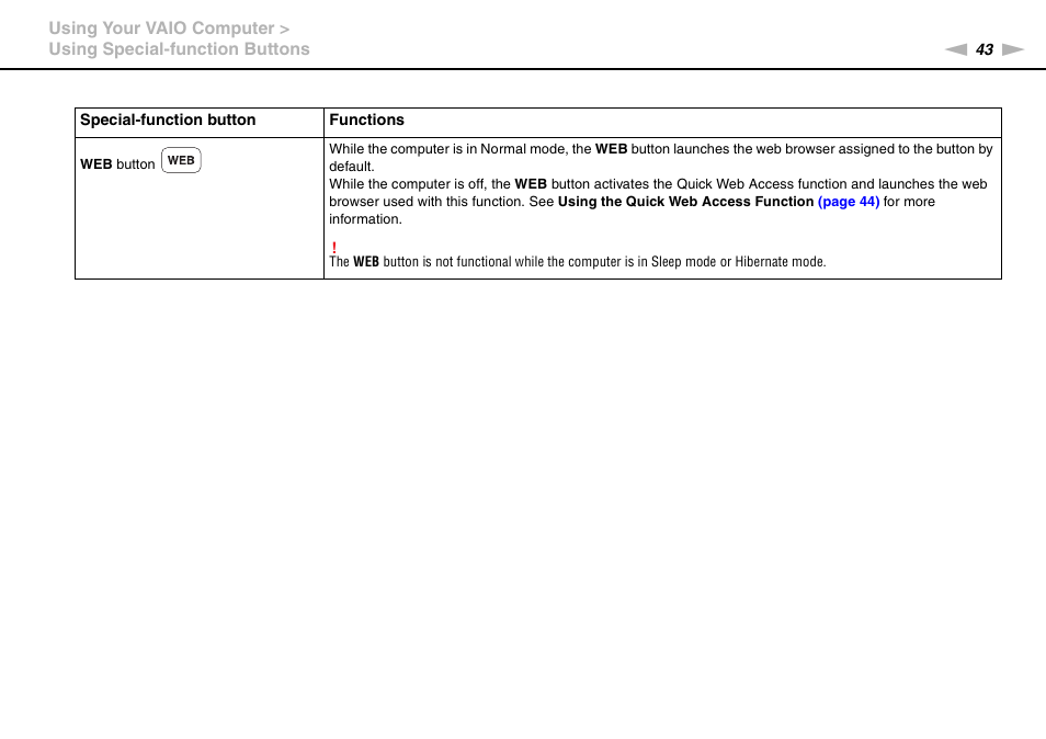 Sony VPCP114KX User Manual | Page 43 / 172