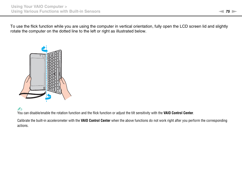 Sony VPCP114KX User Manual | Page 75 / 172