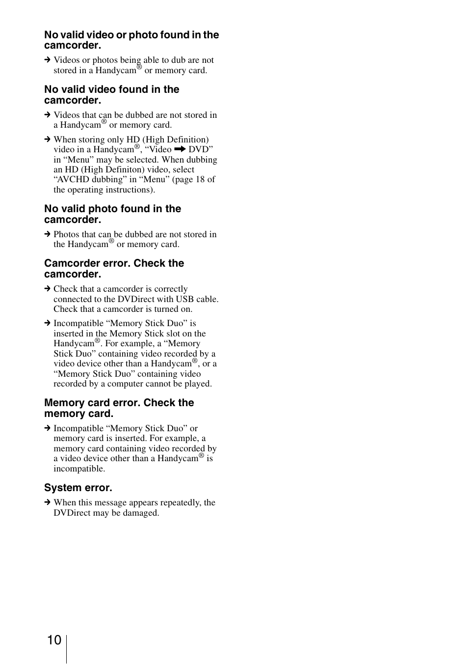 Sony VRD-MC5 User Manual | Page 10 / 12