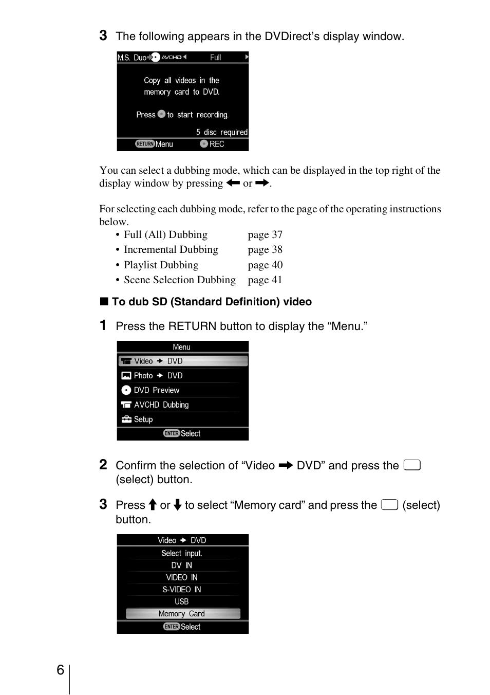 Sony VRD-MC5 User Manual | Page 6 / 12