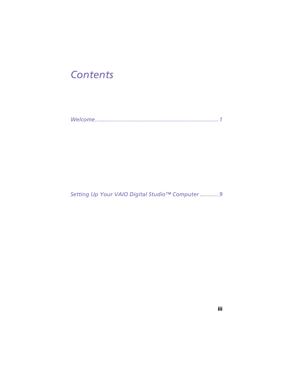 Sony PCV-R549DS User Manual | Page 3 / 48