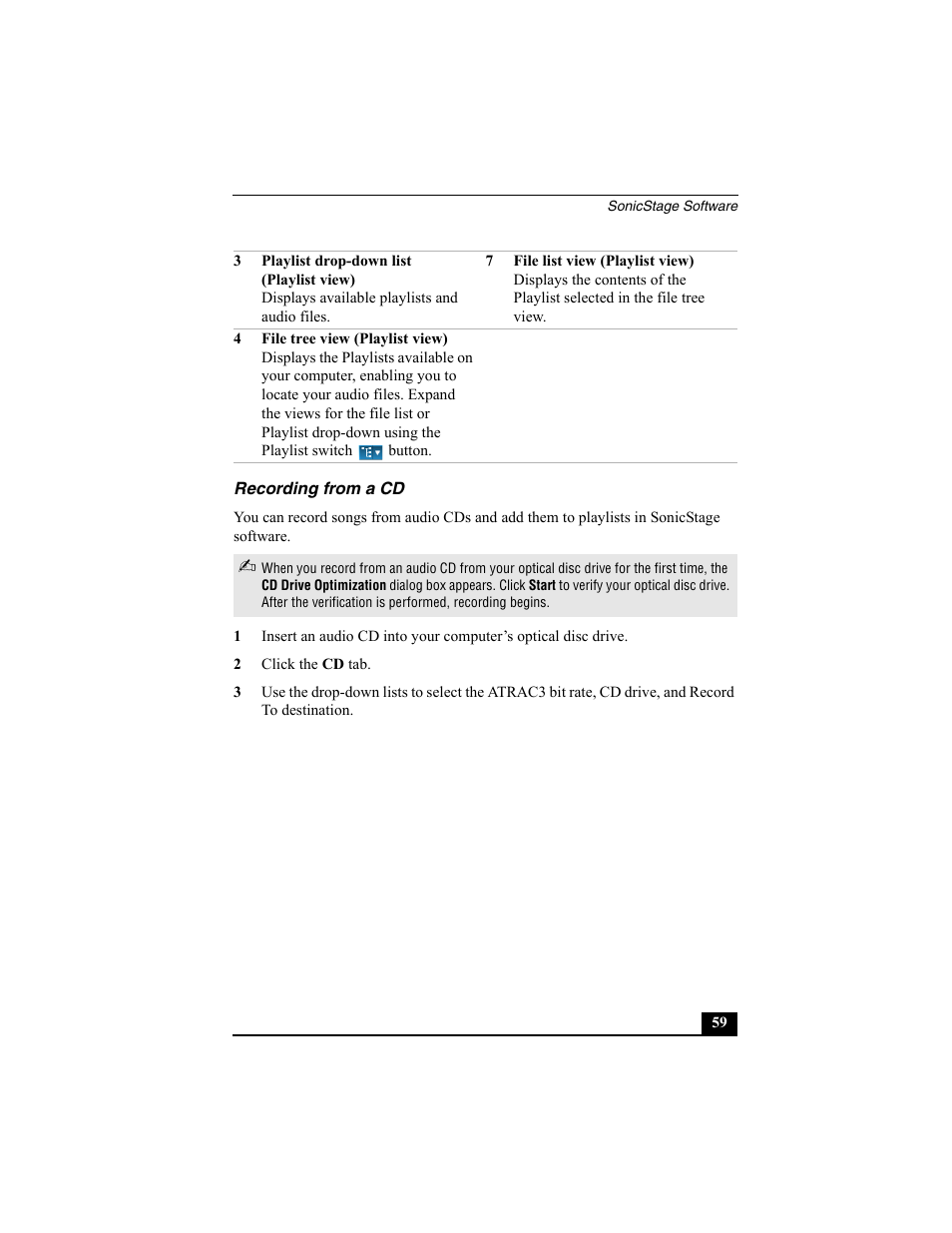 Recording from a cd | Sony PCG-R505EC User Manual | Page 151 / 222