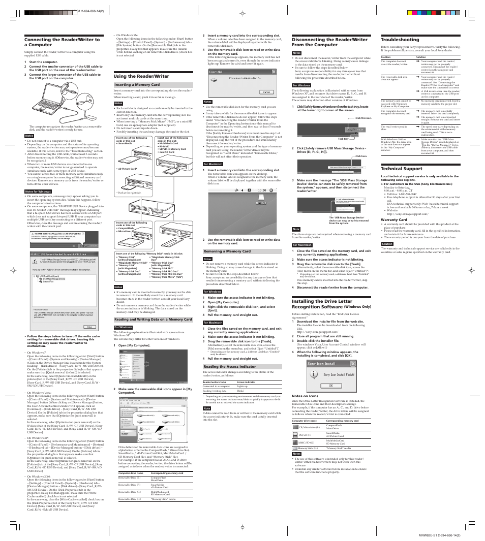 Sony MRW62E-S1 User Manual | Page 2 / 2