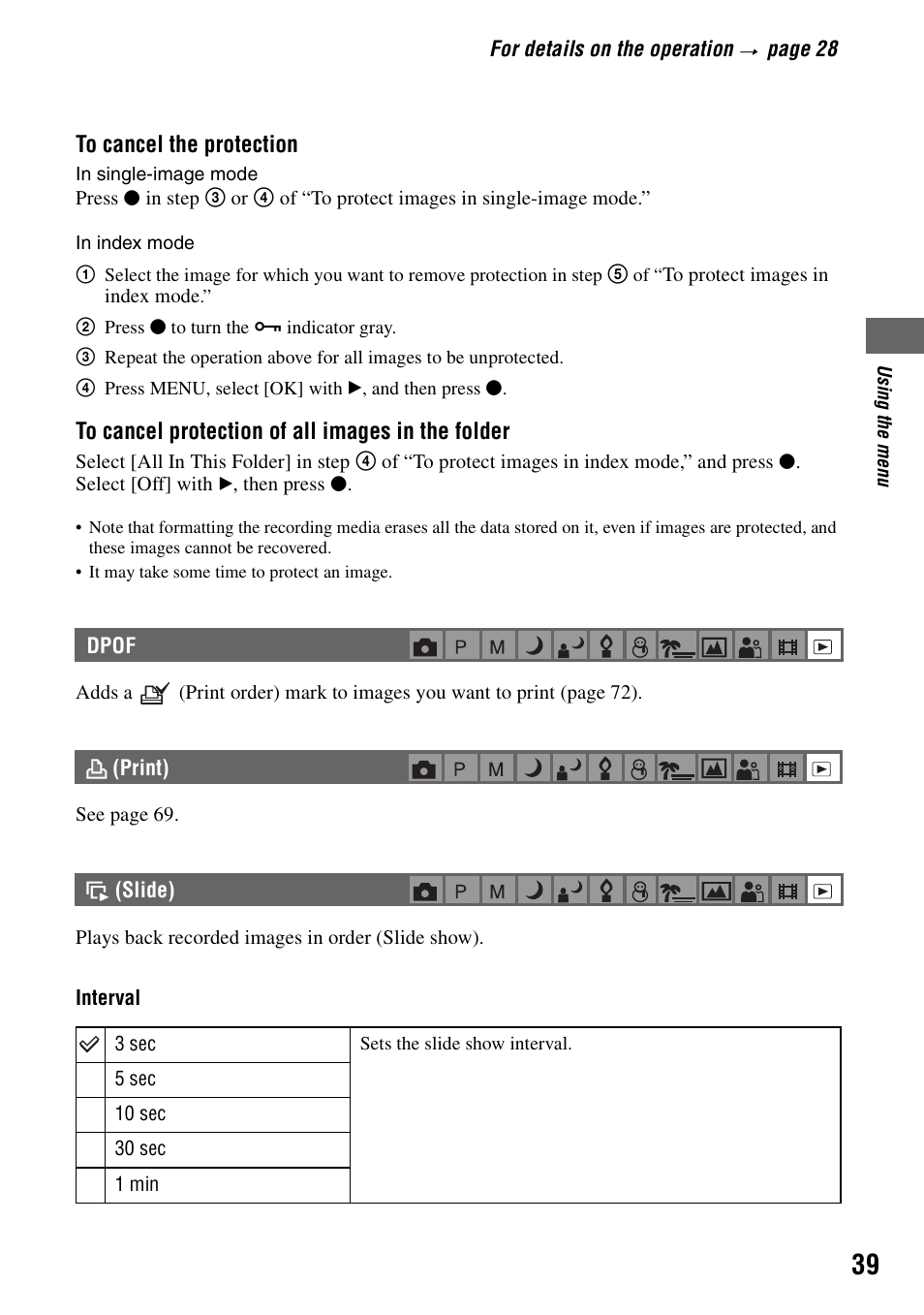 Sony DSC-W7 User Manual | Page 39 / 99