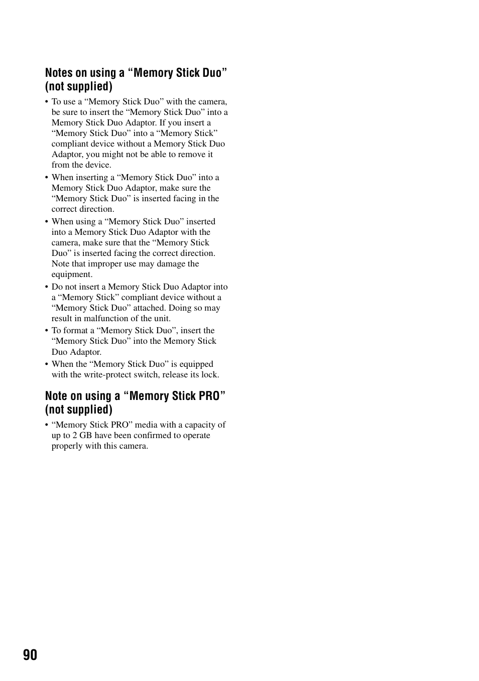 Sony DSC-W7 User Manual | Page 90 / 99