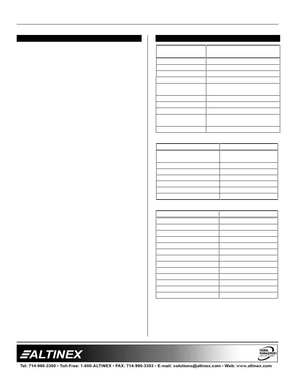 Multi-tasker | Altinex MT105-120/121 User Manual | Page 4 / 23