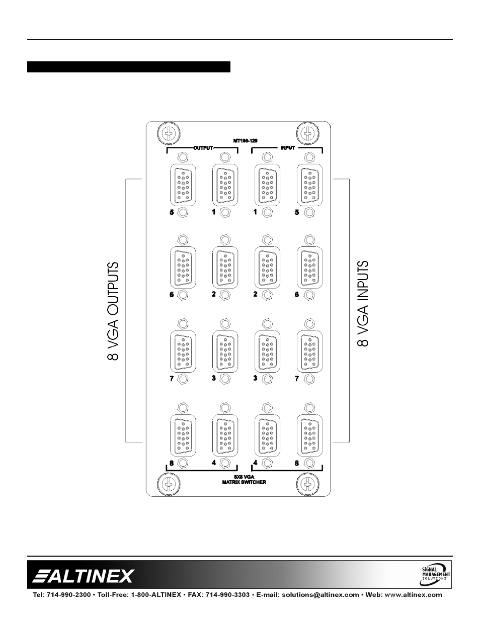 Multi-tasker | Altinex MT105-120/121 User Manual | Page 5 / 23