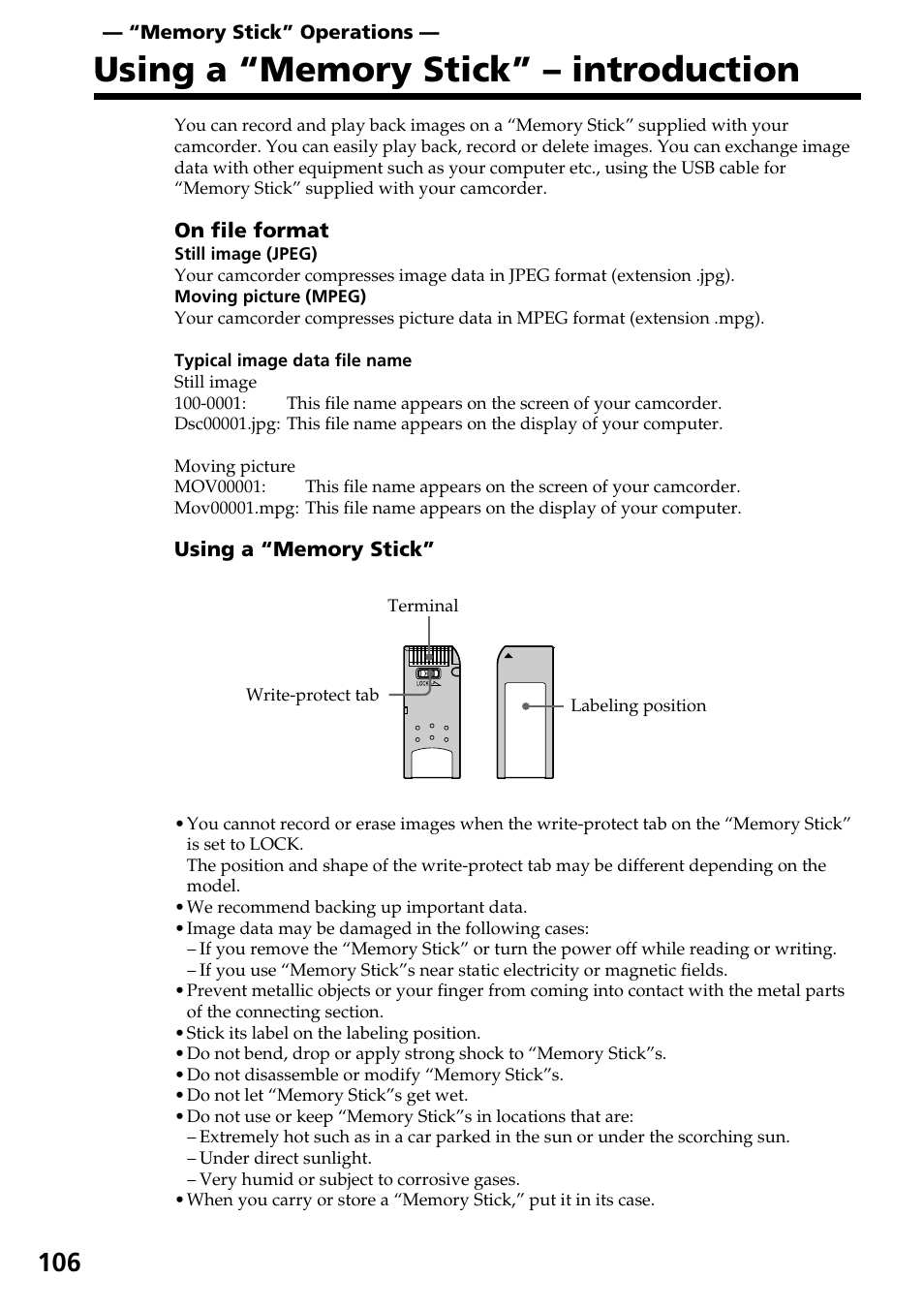 Sony DCR-TRV30 User Manual | Page 106 / 188