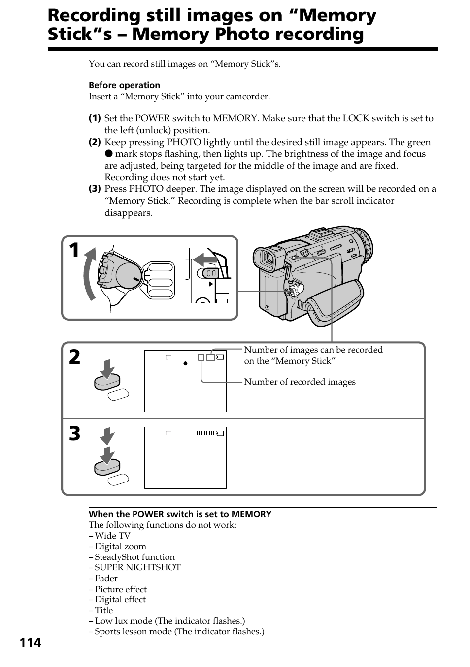 Sony DCR-TRV30 User Manual | Page 114 / 188