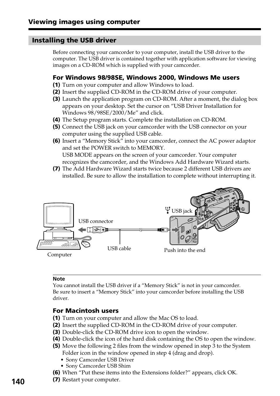 Sony DCR-TRV30 User Manual | Page 140 / 188
