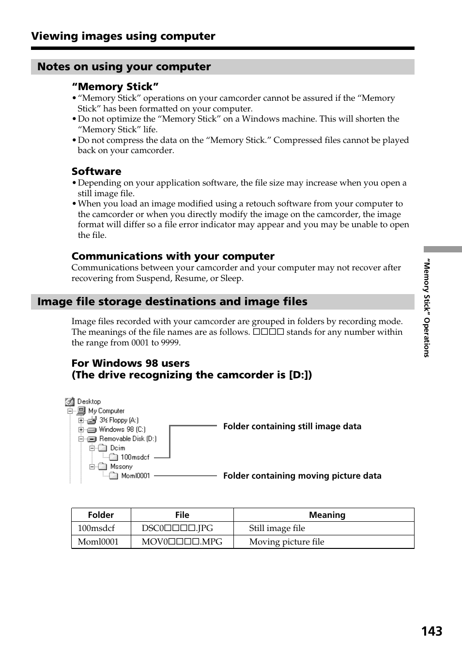 Sony DCR-TRV30 User Manual | Page 143 / 188