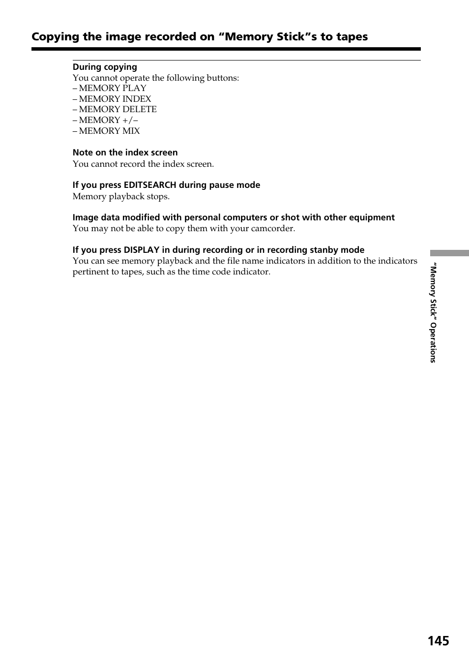 Sony DCR-TRV30 User Manual | Page 145 / 188