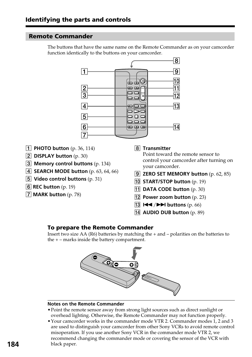 Sony DCR-TRV30 User Manual | Page 184 / 188
