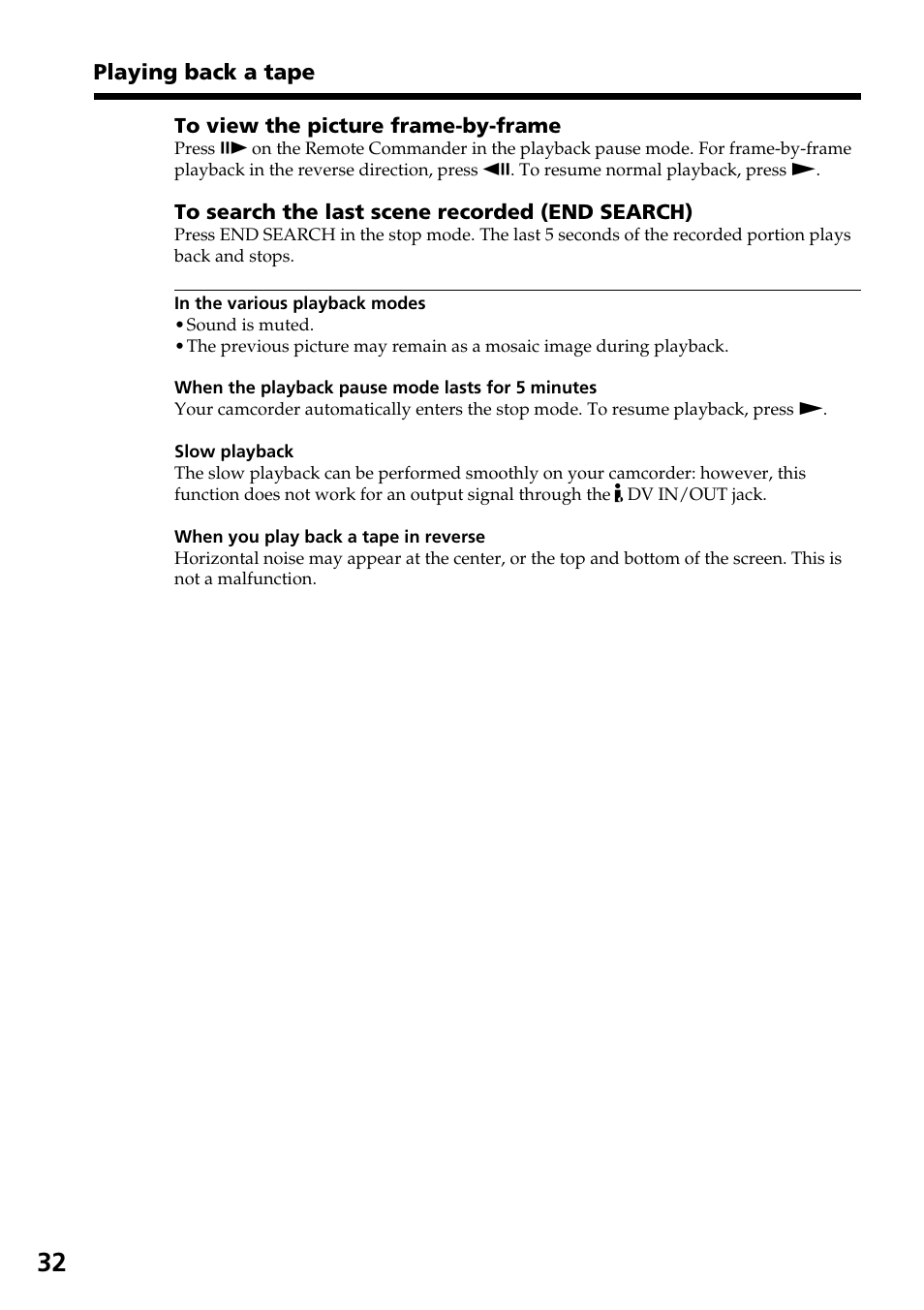 Sony DCR-TRV30 User Manual | Page 32 / 188