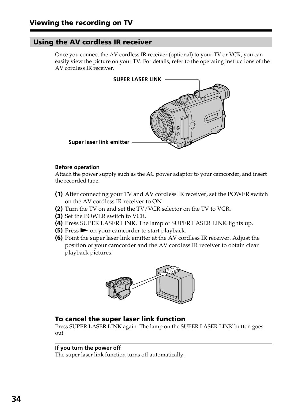 Sony DCR-TRV30 User Manual | Page 34 / 188