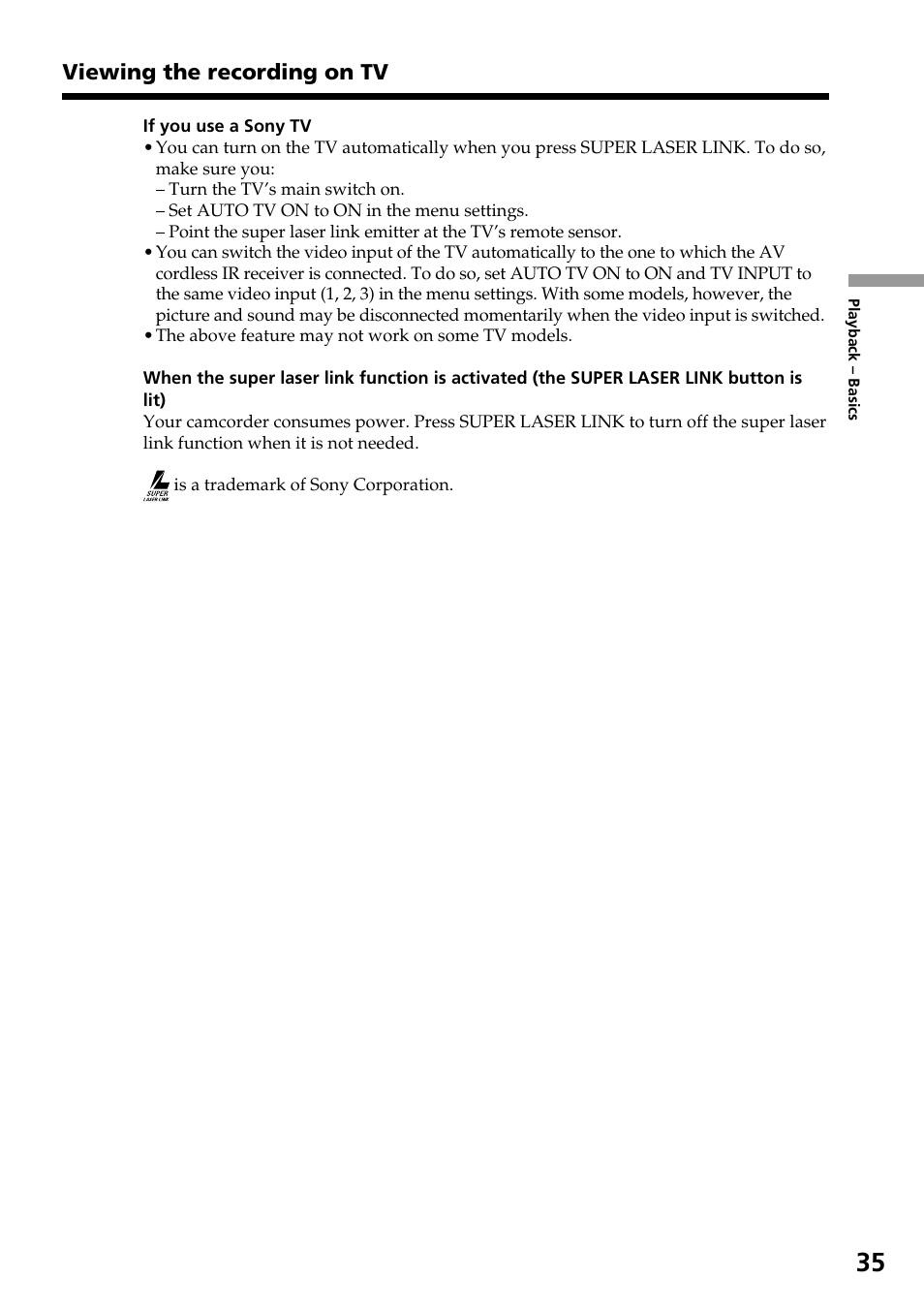 Sony DCR-TRV30 User Manual | Page 35 / 188