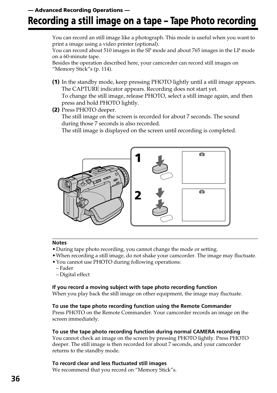 Sony DCR-TRV30 User Manual | Page 36 / 188