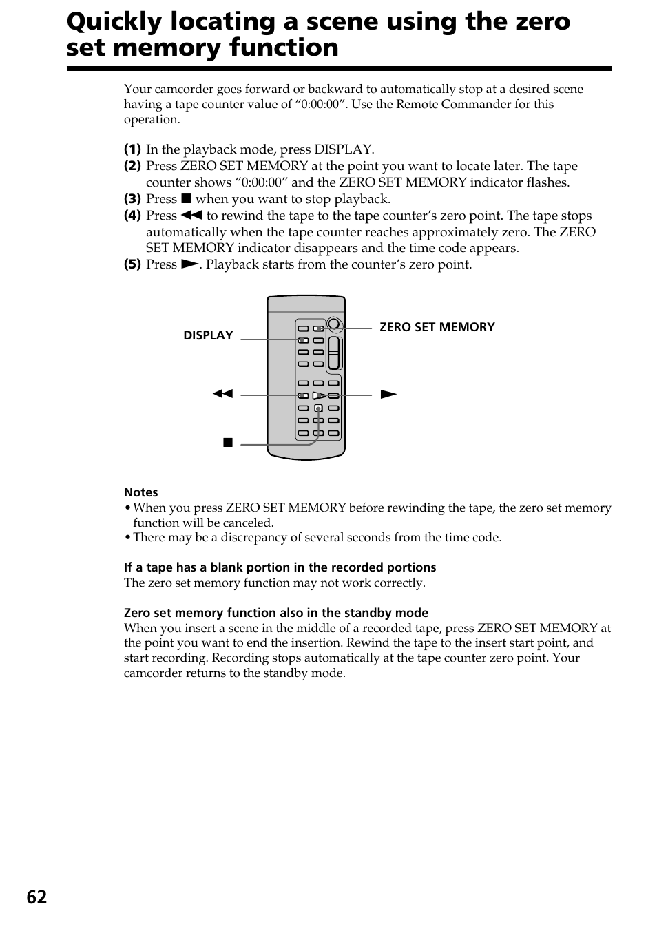 Sony DCR-TRV30 User Manual | Page 62 / 188
